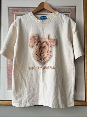 Tokyo Disney Resort Exclusive Mickey Waffle Tee Disneyana
